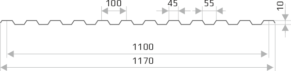 Профнастил ПС-10