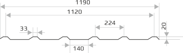 Профнастил ПК-20 Памир